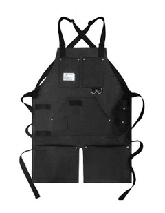 Anypron Black Denim Tool Apron for Gardening & Woodworking