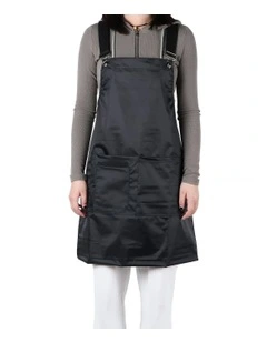 Anypron Black Work Apron with Pockets for Chef Stylist Florist
