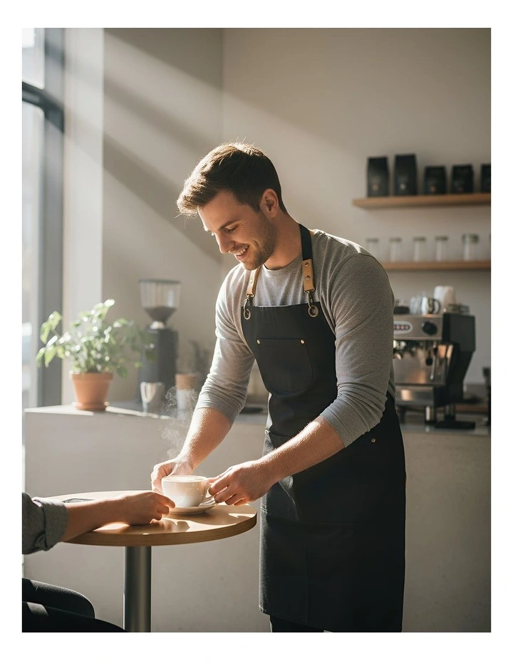 Anypron Fashion Cooking Apron for Men Women Chef & Waiter image 5