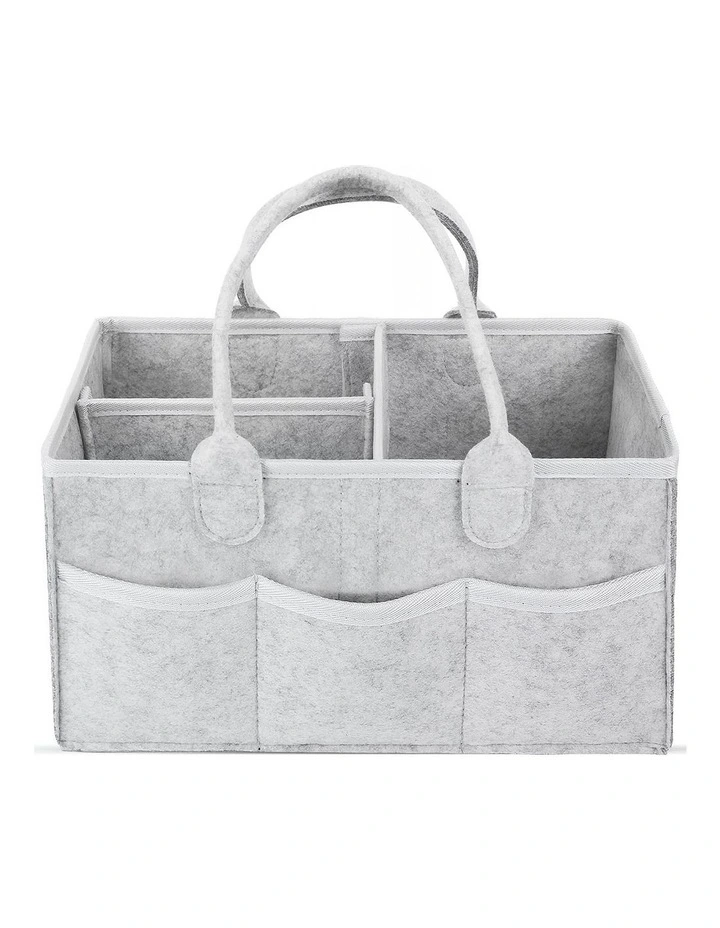 Mommy Diaper Bag in Light Grey image 1