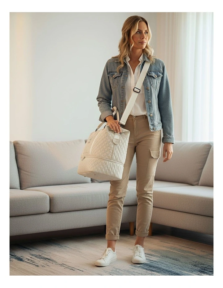 Mommy Diaper Waterproof Tote Bag in Beige image 5