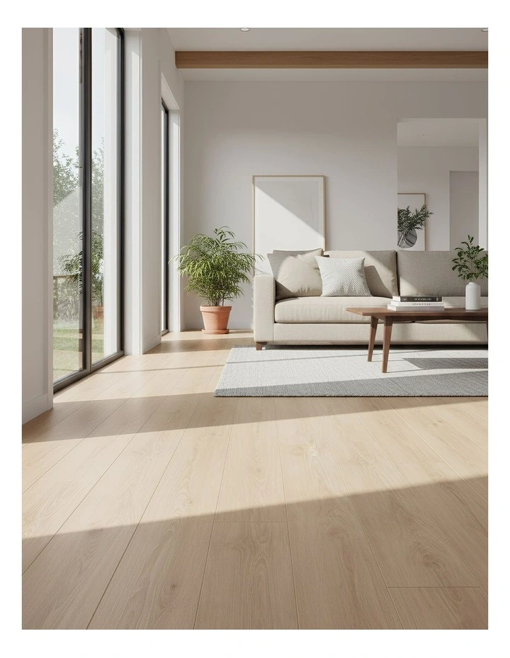 ANYHOUZ 20pcs Vinyl Floor Tile Natural Oak Wood Grain Waterproof image 5