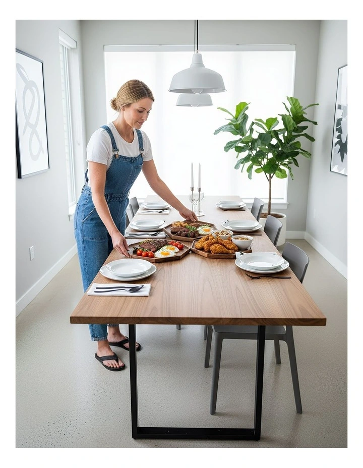 Natural Wood Diagonal Oval Acacia Serving Wood Plate in Brown image 4