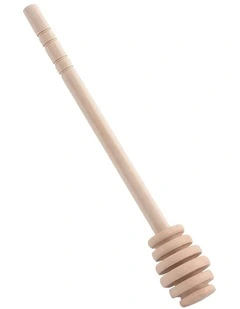 Wooden Honey Spoon Dipper Sticks 10 Pieces in Natural Brown