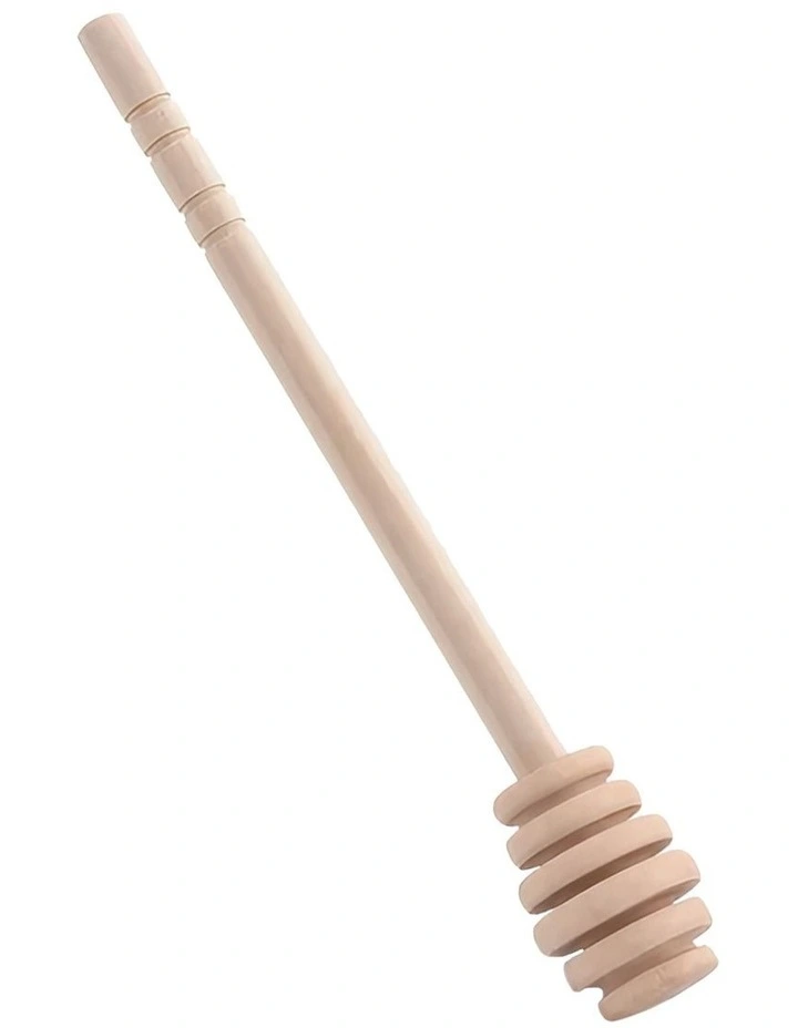 Wooden Honey Spoon Dipper Sticks 10 Pieces in Natural Brown image 1