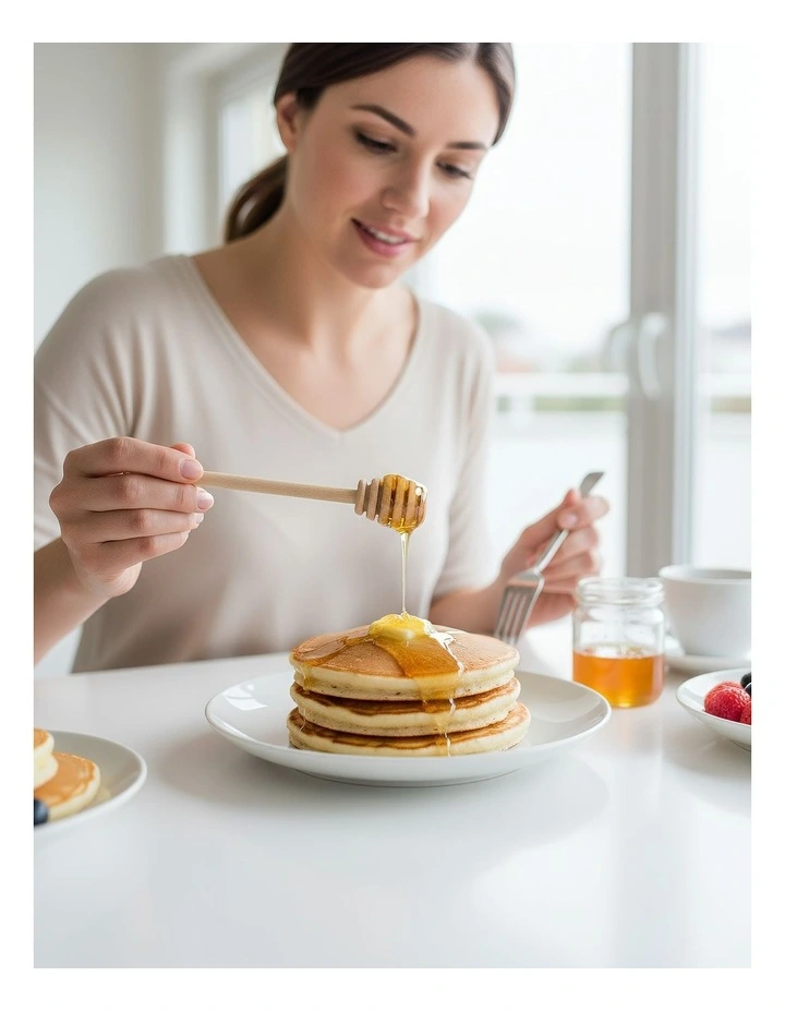 Wooden Honey Spoon Dipper Sticks 10 Pieces in Natural Brown image 4