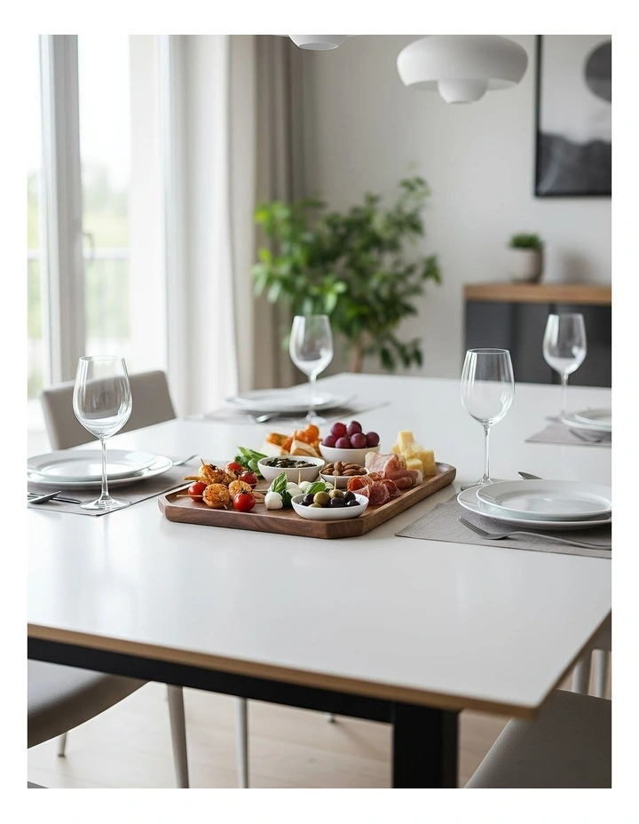 Wood Diagonal Square Acacia Wood Plate Serving Tray in Natural image 2