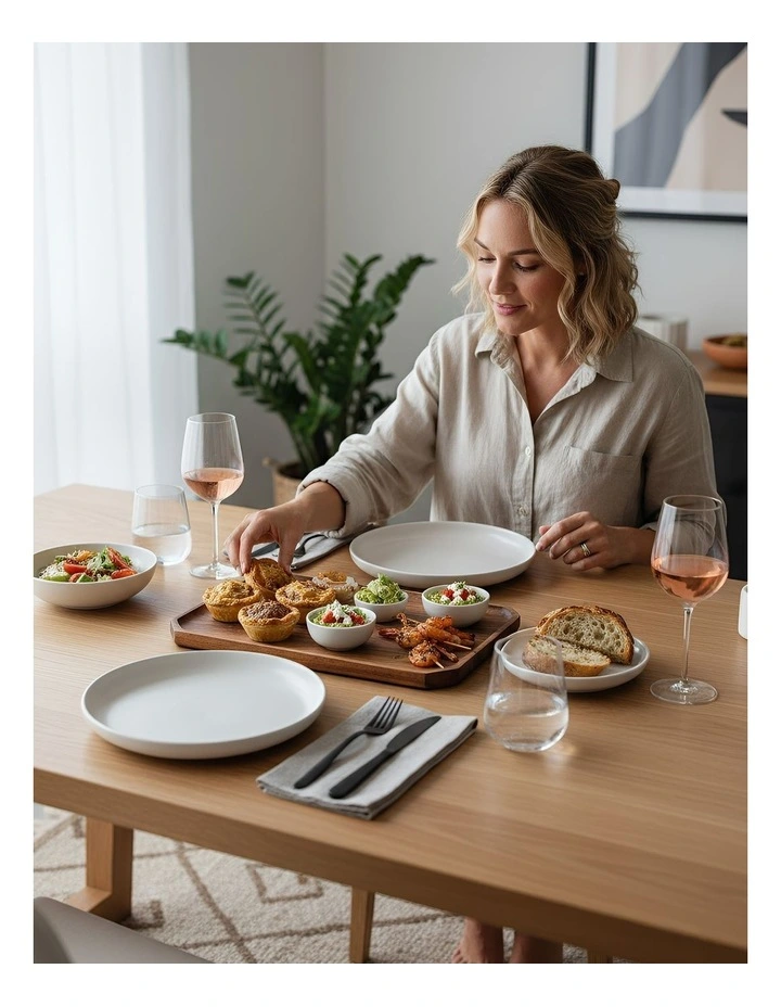 Wood Diagonal Square Acacia Wood Plate Serving Tray in Natural image 4
