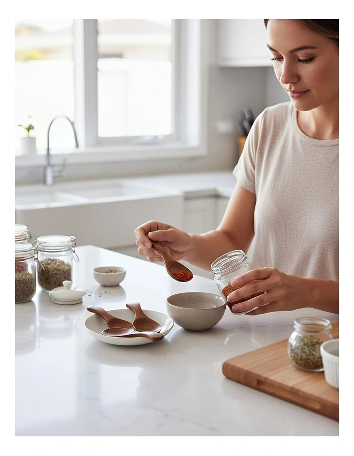 Tableware Wooden Kitchen Spoon 10 Pieces in Multi image 3