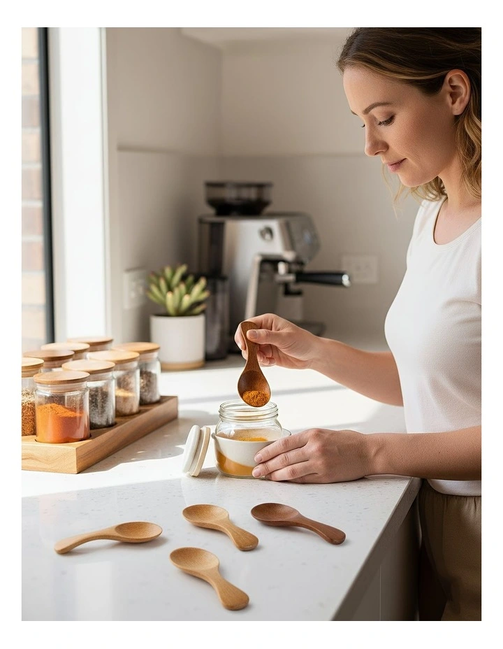 Tableware Wooden Kitchen Spoon 10 Pieces in Multi image 5