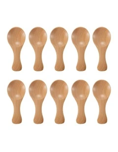 Wooden Kitchen Spoon 10 Pieces in Natural
