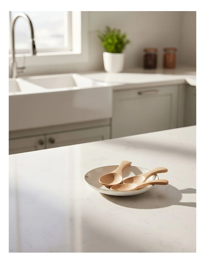 Wooden Kitchen Spoon 10 Pieces in Natural image 2