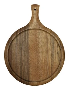 Round Wood Cutting Board in Natural