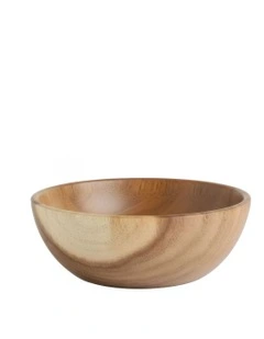 Wood Large Acacia Salad Soup Bowl in Natural
