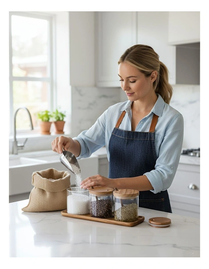 Spice Jars 3 Piece in Clear image 5