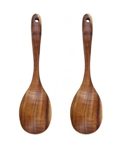 Wooden Spoon Ladle in Brown