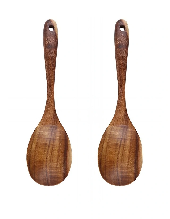 Wooden Spoon Ladle in Brown image 1