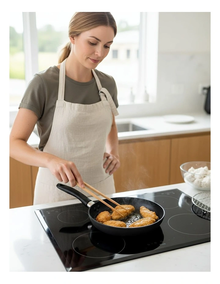 Kitchen Tableware Wooden Food Tong 3 Pieces in Natural image 2