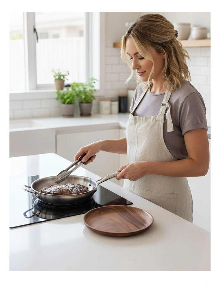 Wooden Serving Tray 4 Pieces in Dark Brown image 3