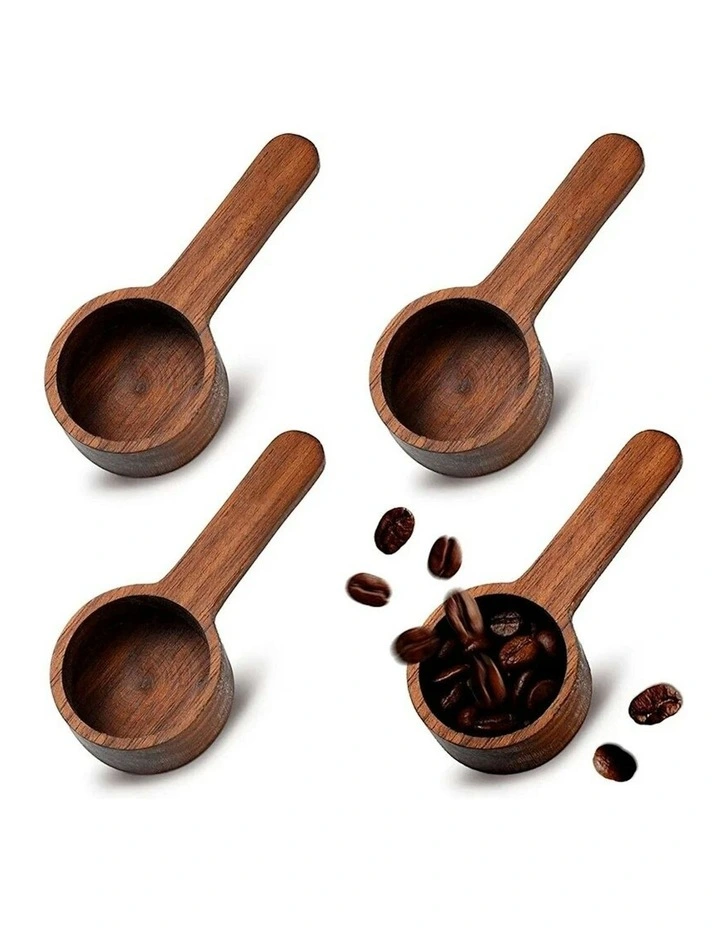 Wooden Measuring Spoon 4 Pieces in Brown image 1