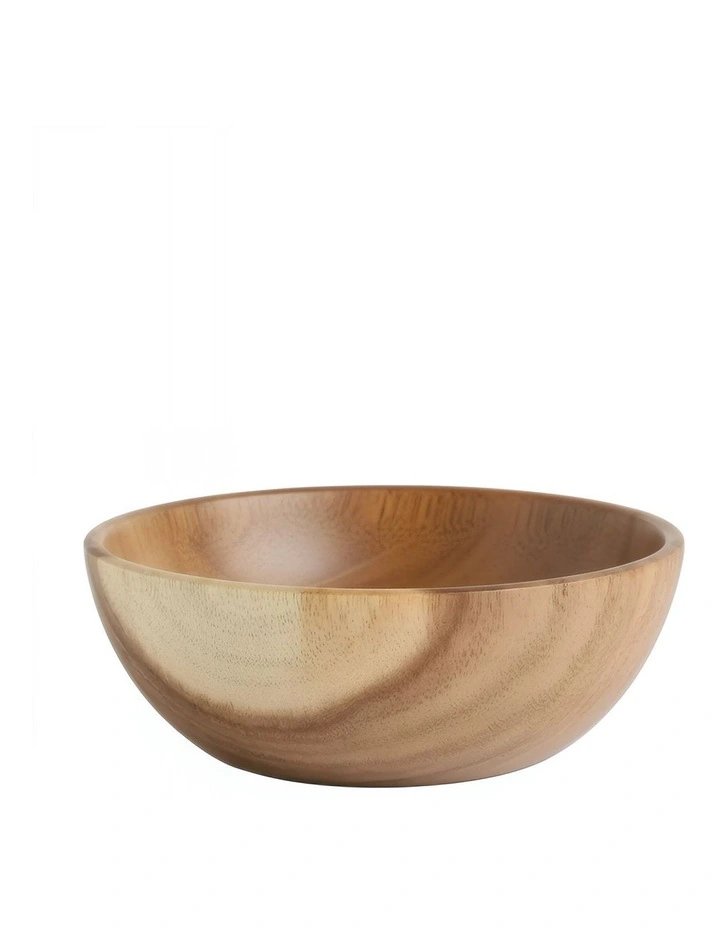 Wooden Bowl Set 3 Pieces in Brown image 1