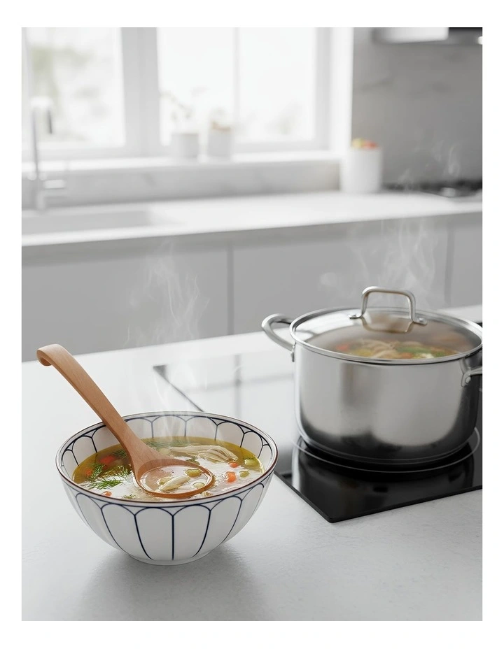 Superba Wooden Soup Spoon 2 Pieces in Natural image 4