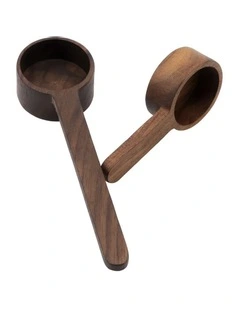Wooden Coffee Measuring Spoon 2 Piece in Natural