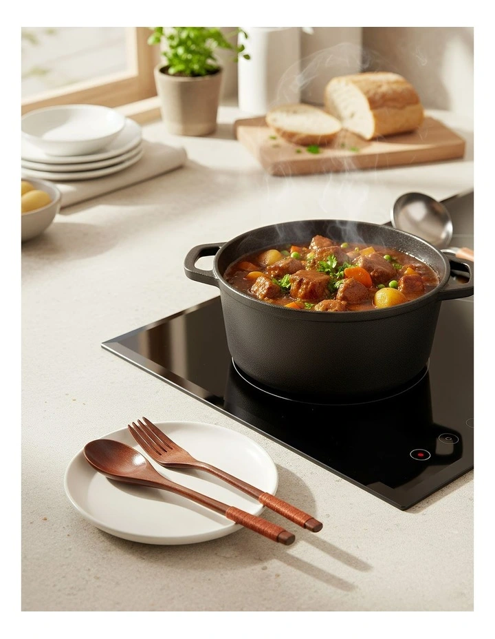 Wooden Spoon and Fork Set 2 Pieces in Orange image 2