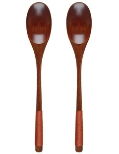 Wooden Spoons Set 2 Pieces in Brown