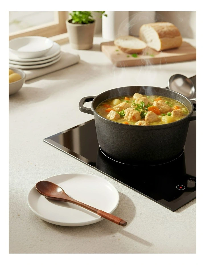 Wooden Spoons Set 2 Pieces in Brown image 2