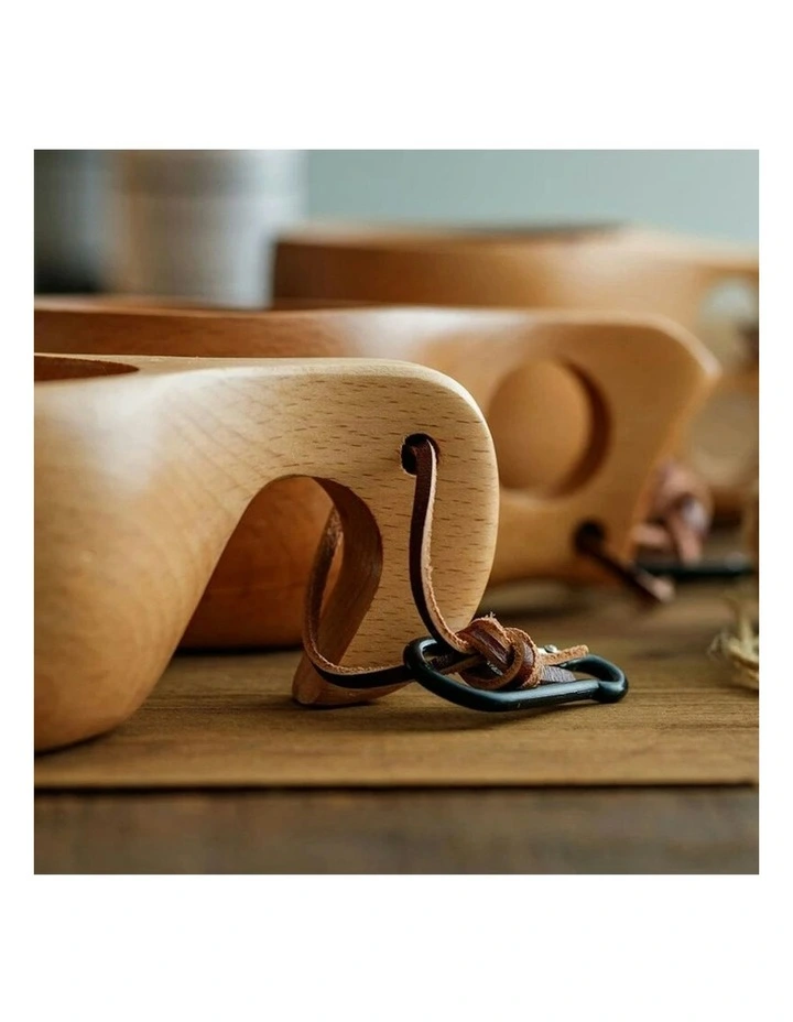 Coffee Wooden Cup in Brown image 4