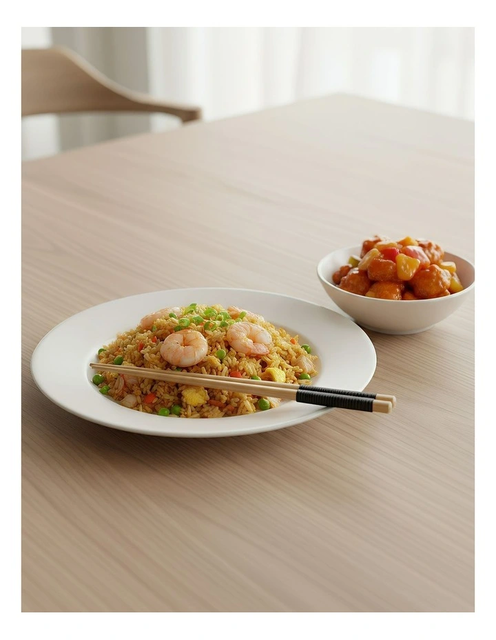 Wooden Sushi Chopsticks 4 Pairs in Black image 2