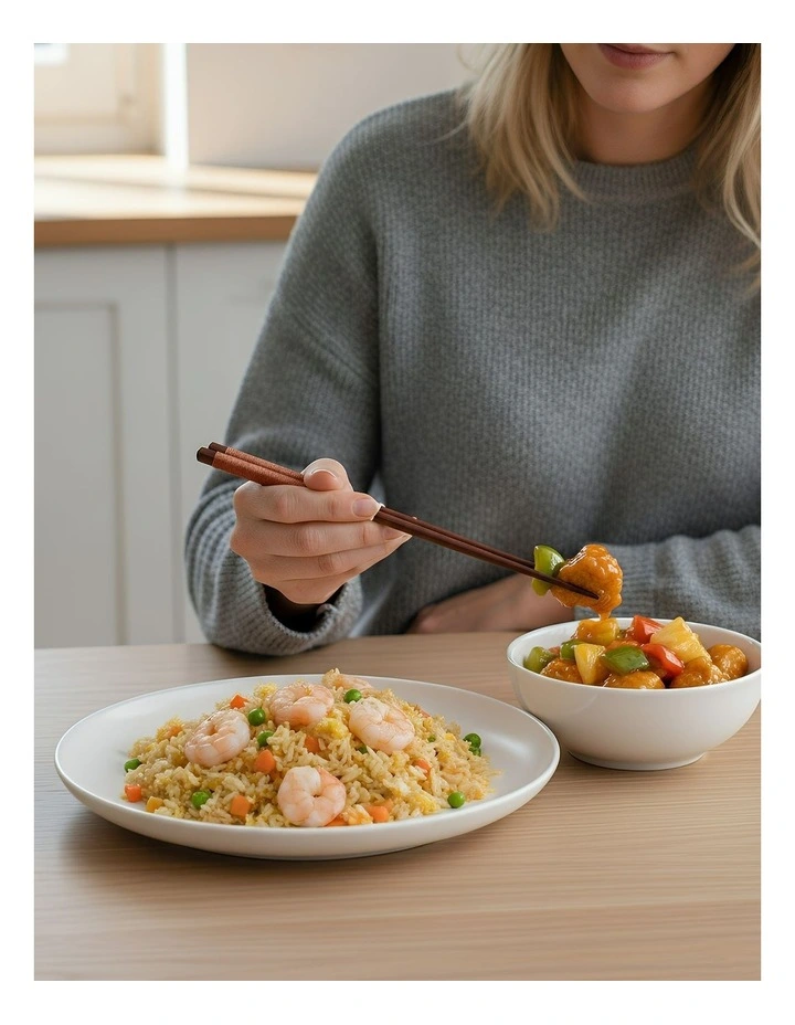 Wooden Sushi Sticks 10 Pairs in Brown image 4