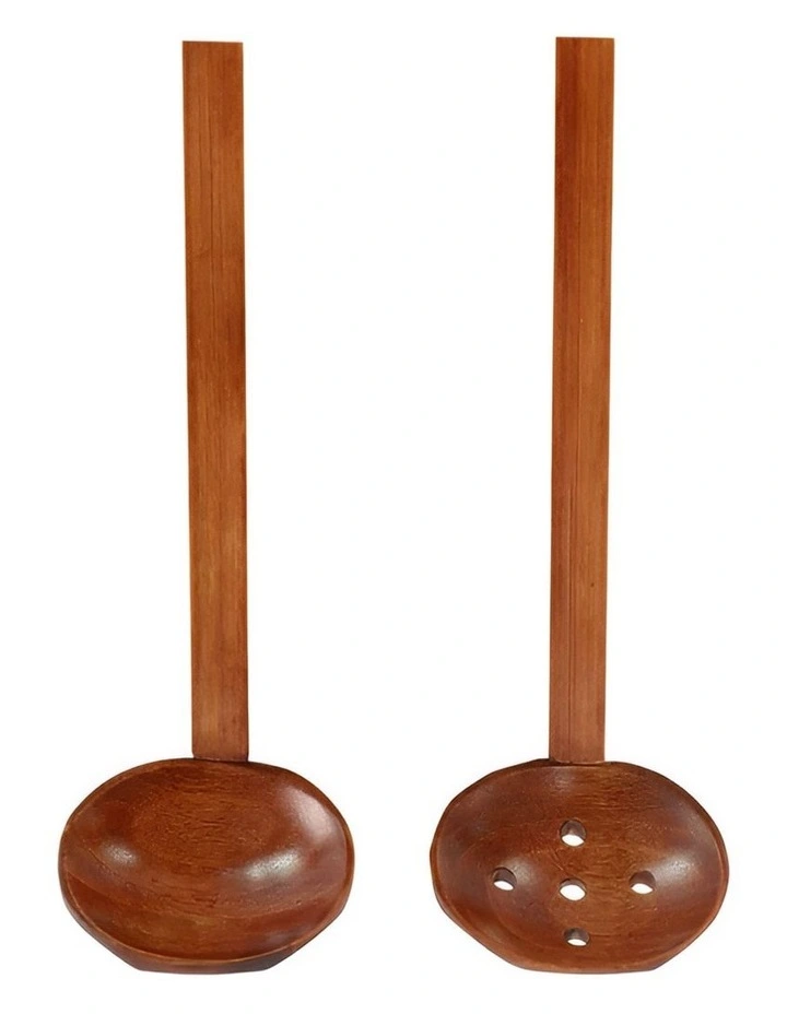 Wooden Ladle 2 Piece in Brown image 1