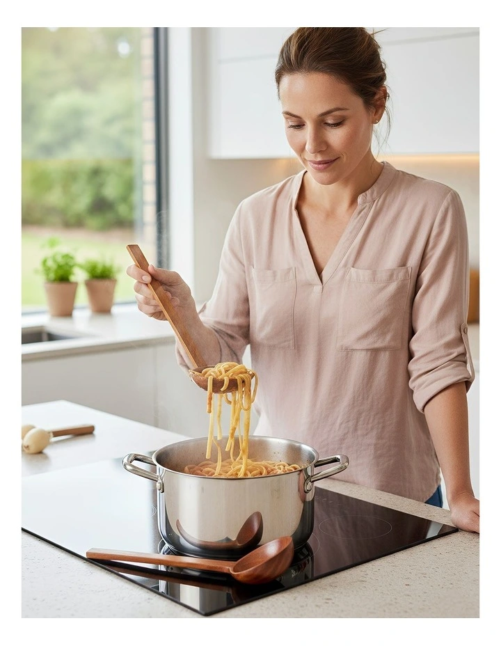 Wooden Ladle 2 Piece in Brown image 4