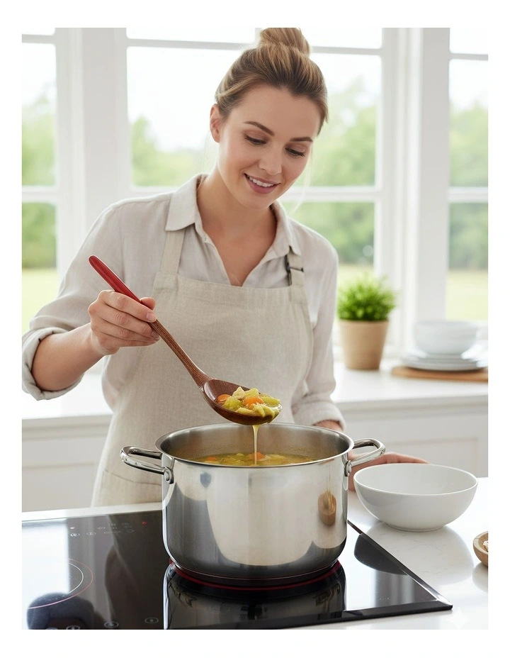 Wooden Ramen Spoon Pieces in Red image 3