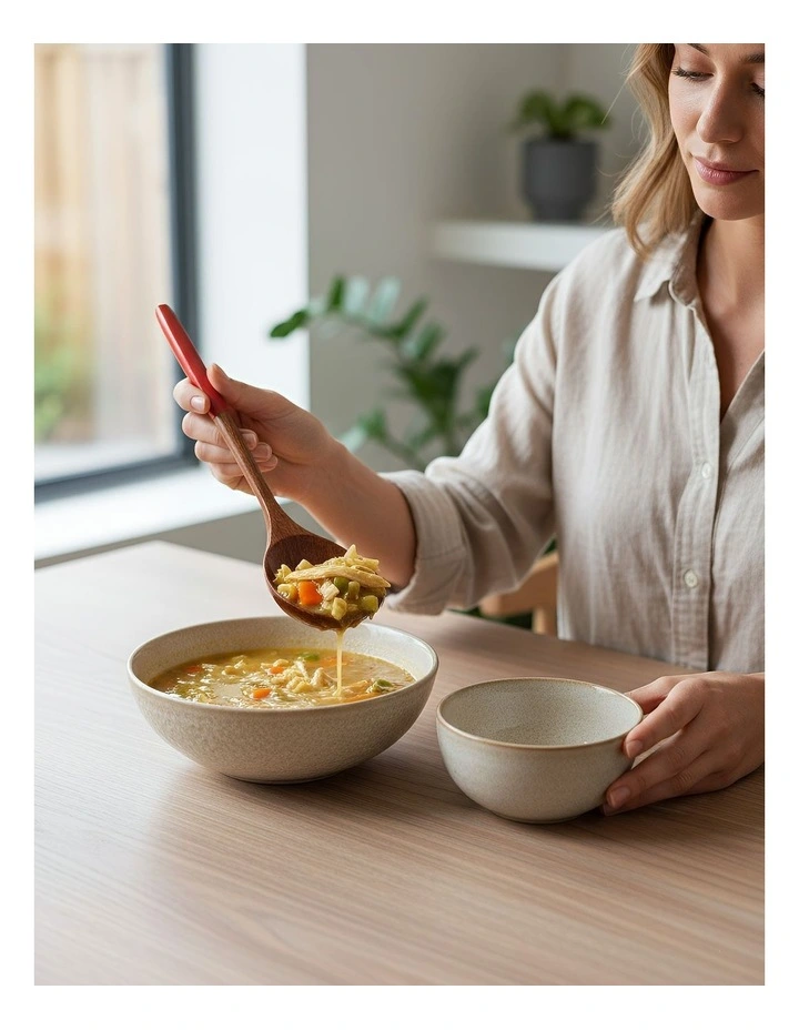 Wooden Ramen Spoon Pieces in Red image 5