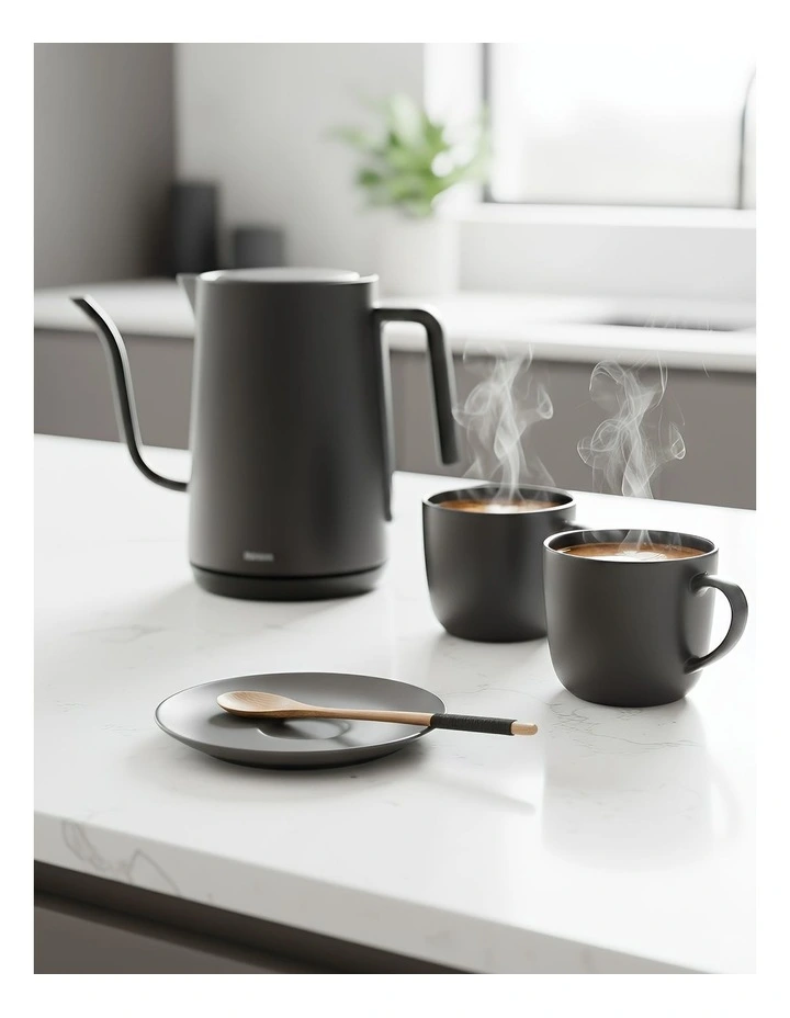 Wooden Tea Long Spoon 6Pieces in Black image 5