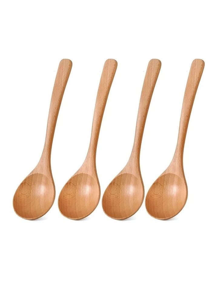 Wooden Spoon Beech 4 Pieces in Natural image 1