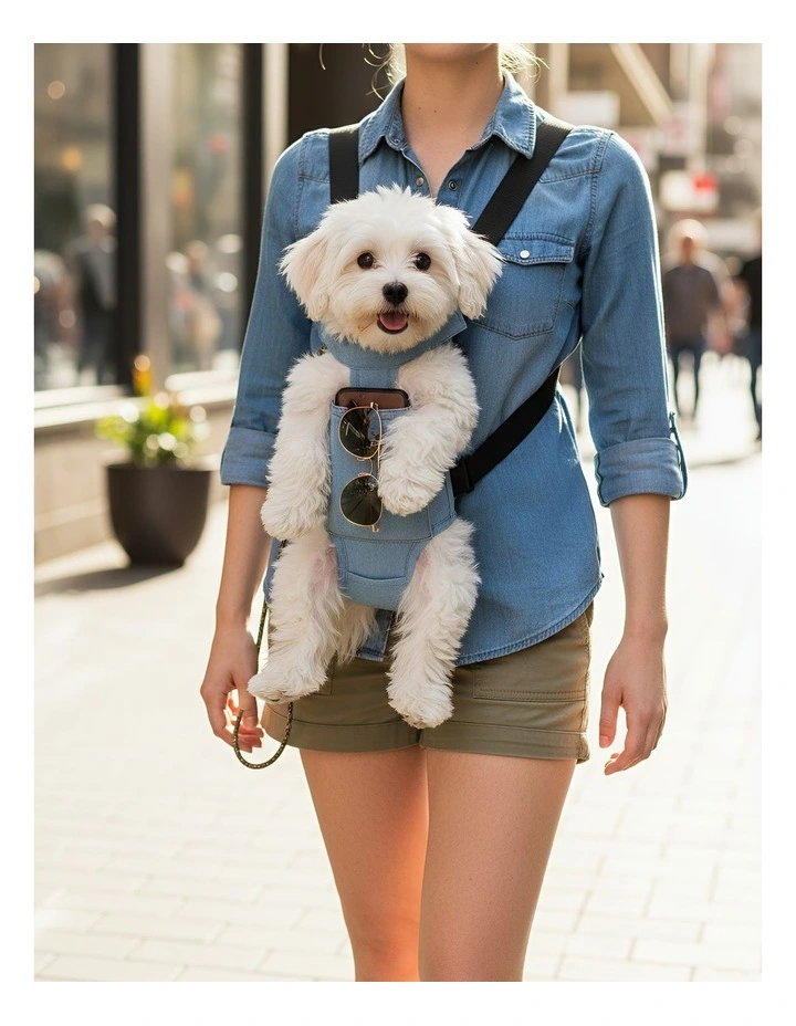 Pet Carrier Small Backpack in Blue image 2