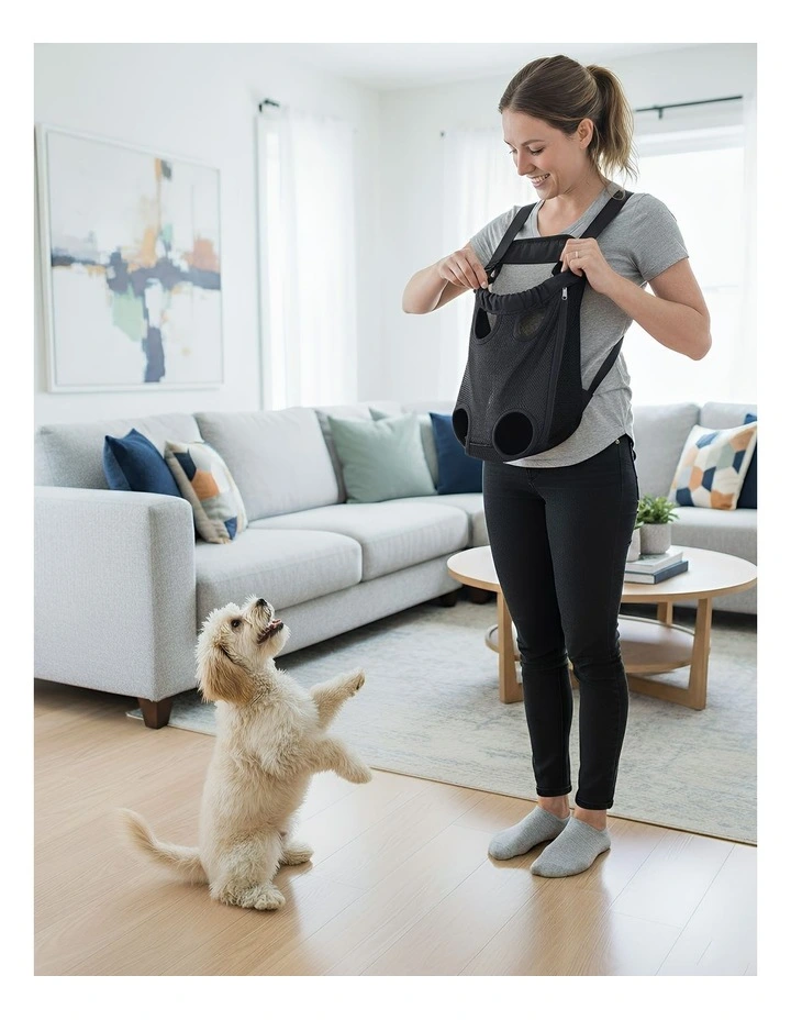 Pet Carrier Small Backpack in Black image 3