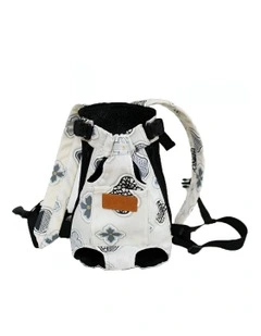 Pet Carrier Small Breathable Travel Backpack in Grey
