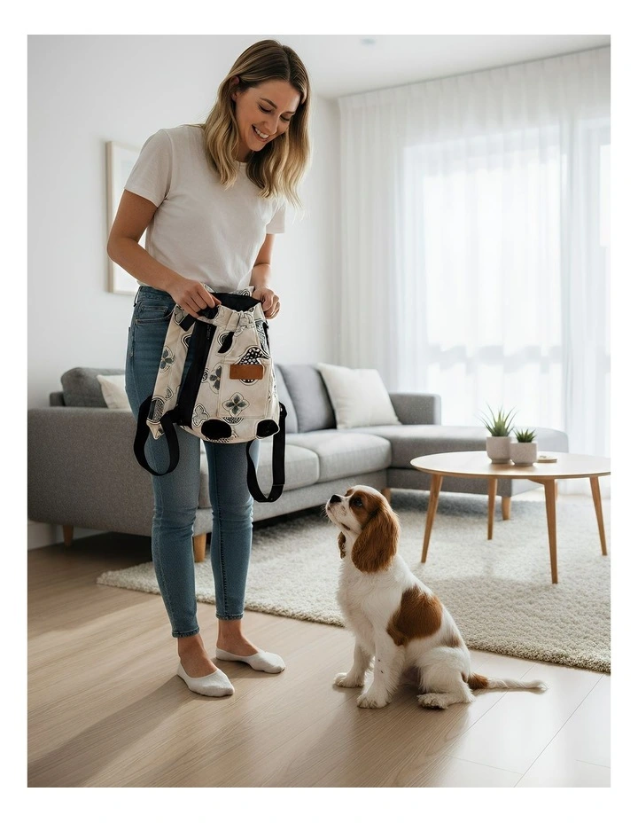 Pet Carrier Small Breathable Travel Backpack in Grey image 4