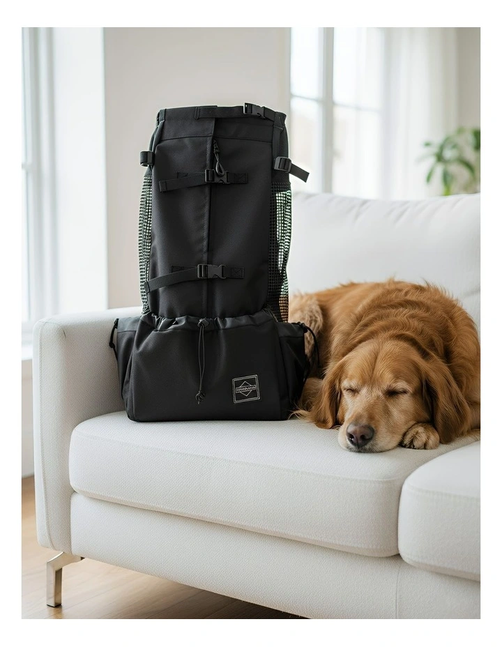 Pet Carrier XL Driving Backpack in Black image 4
