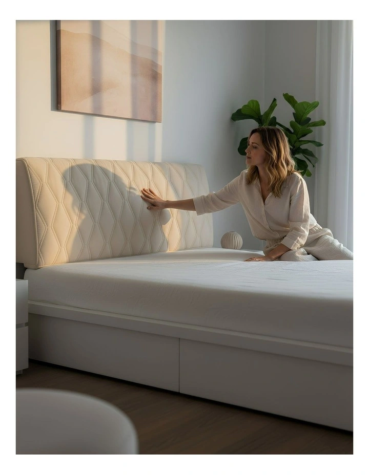 Bed Headboard Cover 170x70cm in Beige image 4