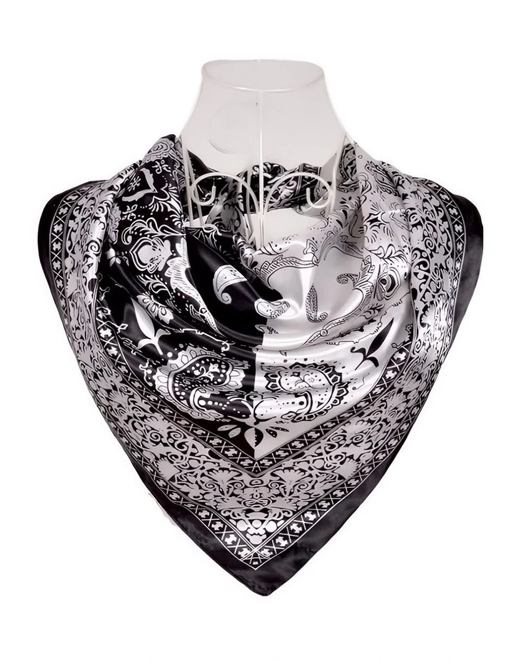 Printed Scarf in Multi image 1