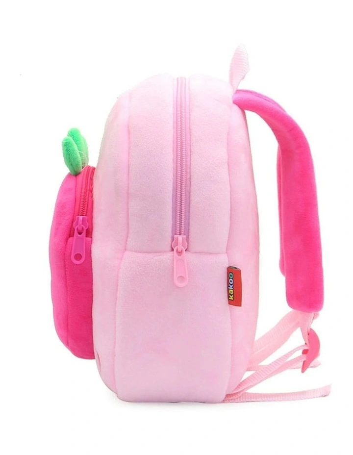 Strawberry School Backpack in Pink image 3