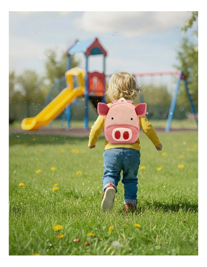 3D School Backpack in Pink image 5