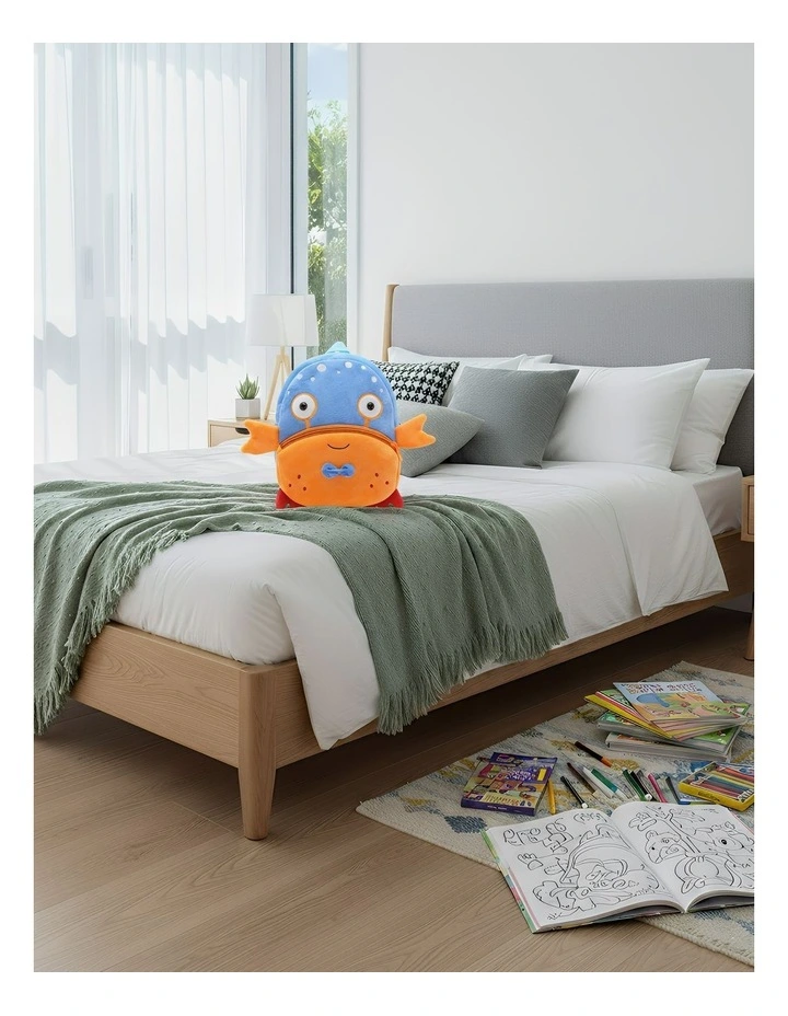 3D School Backpack in Blue image 2