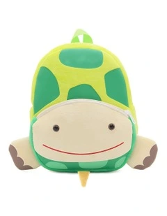 3D Turtle School Backpack in Green